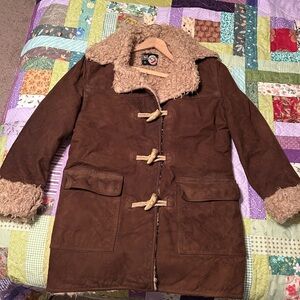 70’s vintage Rice Sportswear suede and  lambswool? Hockey or Football Jacket